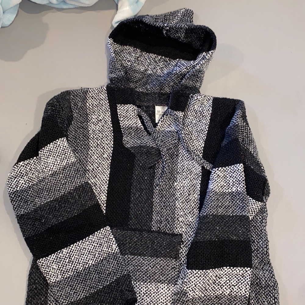 Striped Mexican Baja Hoodie